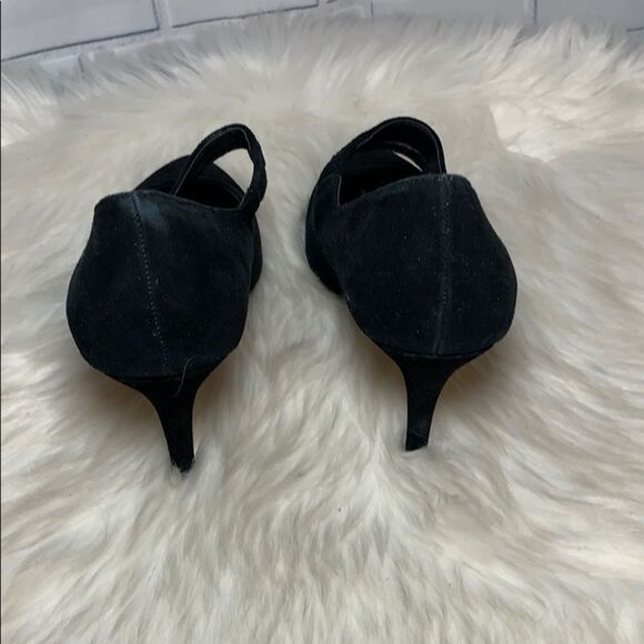 Sole Society Deven Black Suede Heels Size 7.5 - Picture 3 of 6